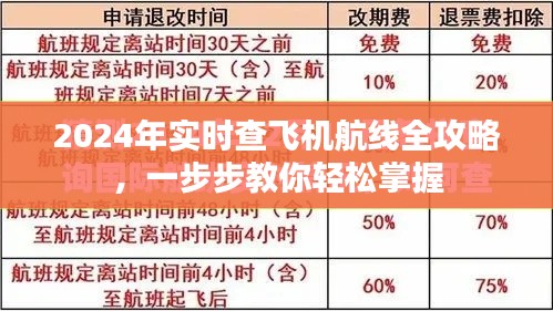 2024年实时查飞机航线全攻略，轻松掌握航班动态