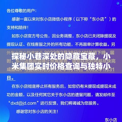 探秘小巷深处隐藏宝藏，小米集团实时价格查询与独特小店探秘之旅