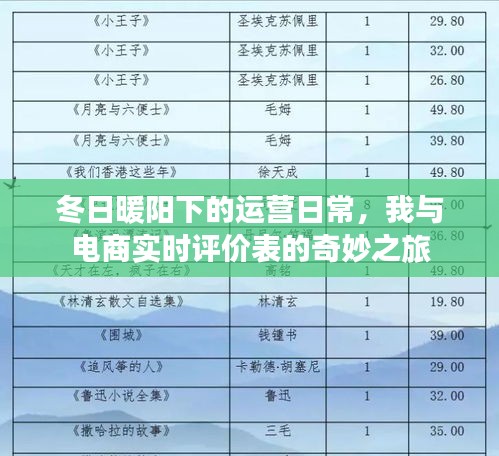 冬日暖阳下的电商运营日常，实时评价表的奇妙之旅