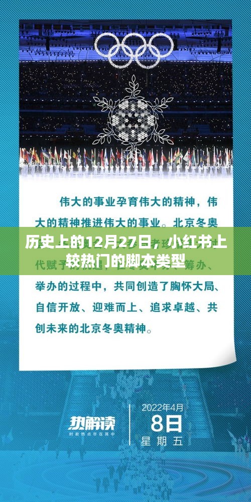 小红书热门脚本类型盘点，历史篇 12月27日回顾