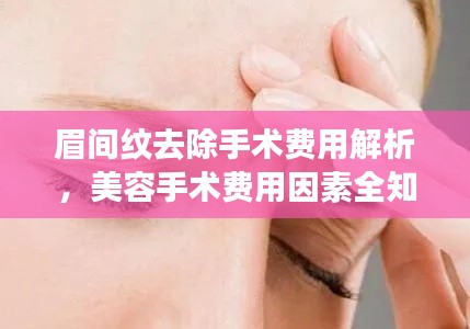 眉间纹去除手术费用解析，美容手术费用因素全知道