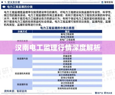 汉南电工监理行情深度解析