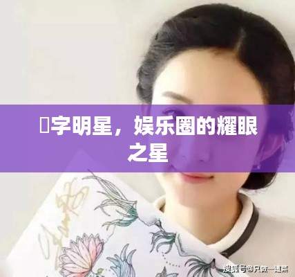 頔字明星，娱乐圈的耀眼之星