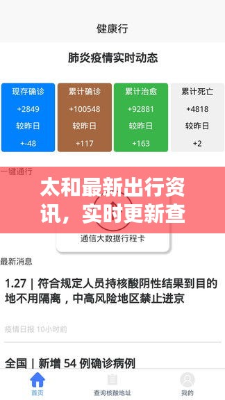 太和最新出行资讯，实时更新查询结果！