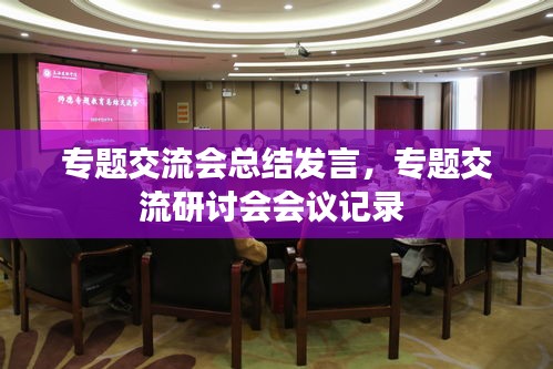 专题交流会总结发言，专题交流研讨会会议记录 