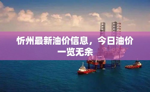 忻州最新油价信息，今日油价一览无余