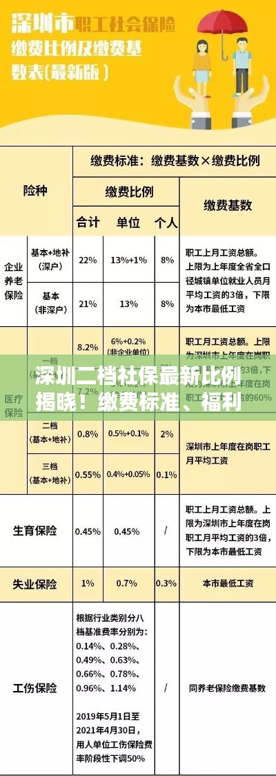 深圳二档社保最新比例揭晓！缴费标准、福利待遇一网打尽