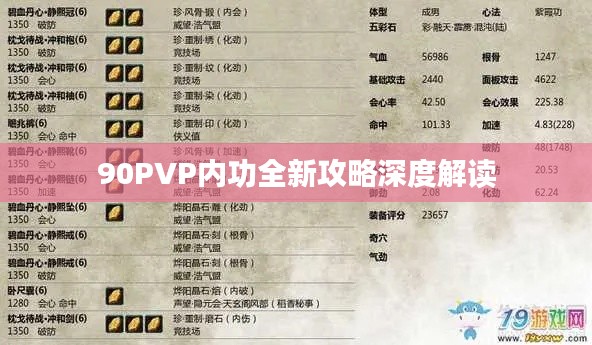 90PVP内功全新攻略深度解读