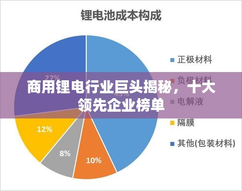 商用锂电行业巨头揭秘，十大领先企业榜单